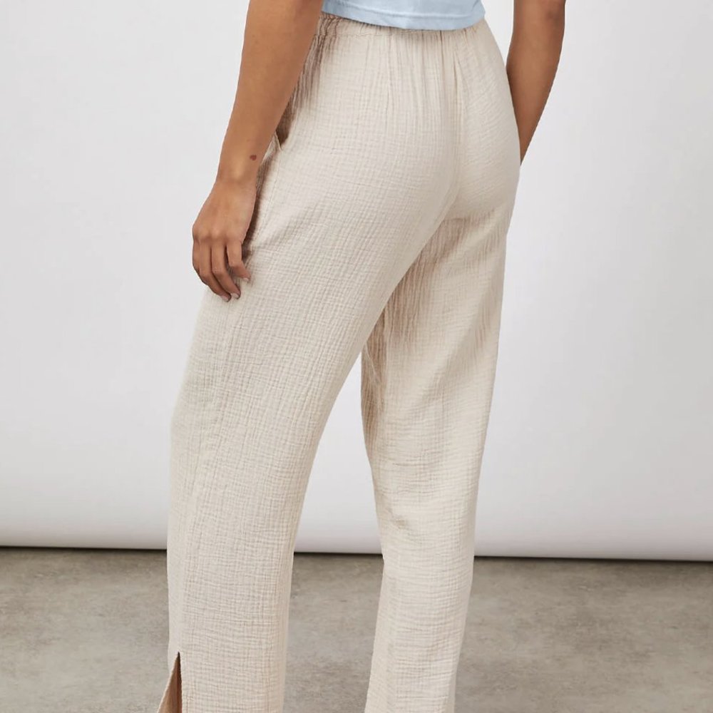NEW RAILS Leon Wide Leg Pant Flax Size: Large